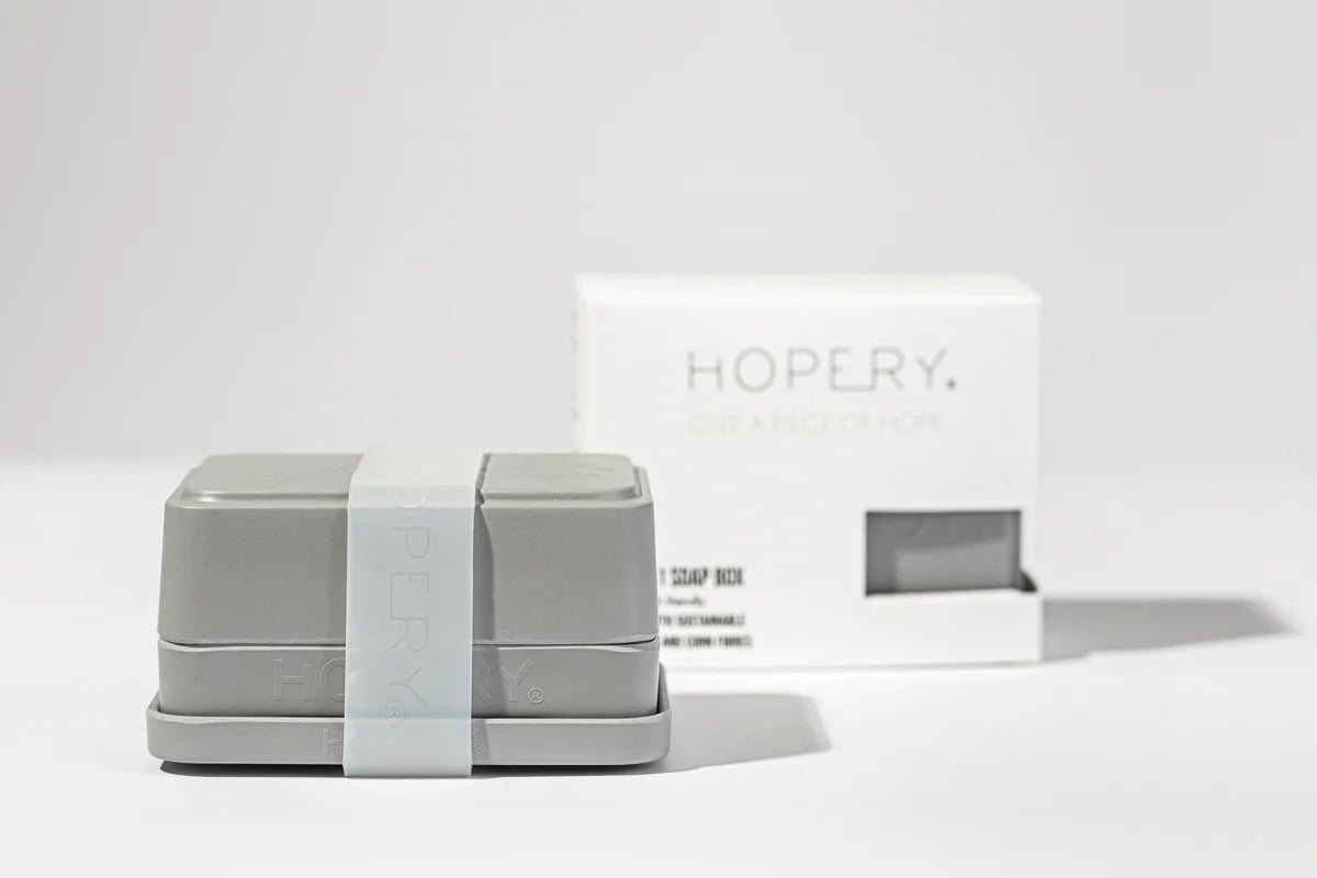Jabonera hecha con Bambú y Maíz - Hogar y Viajes color Gris | HOPERY